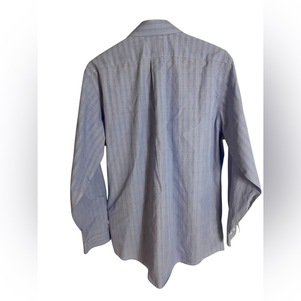 Men's Blue Dress Shirt - Picture 2 of 3